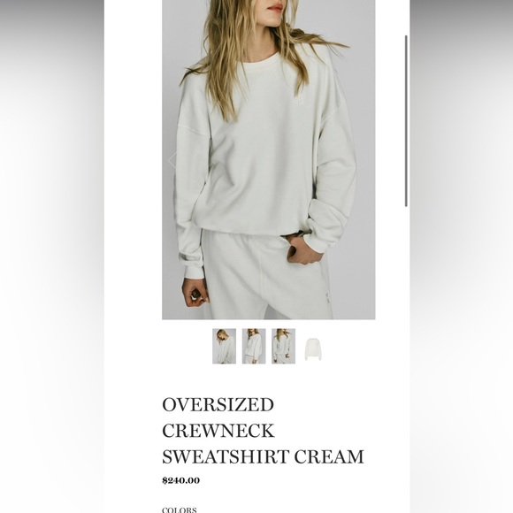 Eterne Oversized Crewneck. Creamy white color. Size M, perfect conditions - Picture 7 of 7